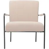 SVITA Kyle Loungesessel mit Armlehnen Relaxsessel Loungestuhl Stoffbezug Beige
