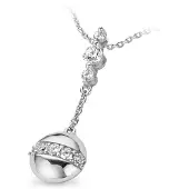 Orphelia Damen-Kette aus 925er Sterlingsilber mit Anhänger – Silber ZH-4743