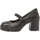 Art für Damen. 119771101003_001 Lederschuhe 1977 schwarz -Absatzhöhe 9cm (37), 8 bis 10 cm, Klettverschluss, Lässig