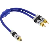 InLine Kabel in RCA (Cinch) – RCA (Cinch) x2 0,2 m blau (89927P)