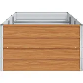 vidaXL Hochbeet Hellbraun 240 x 80 x 45 cm Verzinkter Stahl