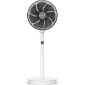Rowenta Turbo Swift Silence QV5040F0, Haushalts-Lamellenlüfter, Schwarz, Weiß, Flur, 45 dB, 34 cm, 1800 m³/h