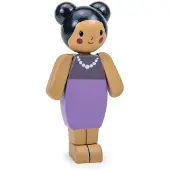 Tender Leaf Toys Tender Leaf Puppenhaus Figur - Mandel Mutter - Holzspielzeug