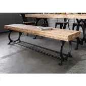 MASSIVMOEBEL24.DE Bank Altholz 200x40x45 lackiert INDUSTRIAL #32