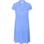 Kaffe Midikleid "Damen Kleid KAmarianah", Damen, Gr. 44, N-Gr, blau (ultramarine), Obermaterial: 100% Viskose LENZING ECOVERO CV LenzEcov., Kleider Midikleid