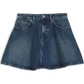 HUGO Blauer Minirock aus Denim mit hohem Bund Grösse L