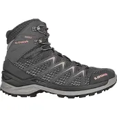 Lowa Wander-Travelschuhe Innox Pro Mid GTX (All-Terrain, Synthetik/Textil, wasserdicht) 2025 anthrazitgrau/rose Damen