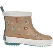 Playshoes Gummistiefel Halbschaft Wildtiere in braun | Gr.: 27