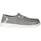 HeyDude Wendy Metallic Sparkle Damen Halbschuhe Charcoal Größe 37