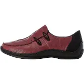 Rieker Slipper Freizeitschuh, Komfortschuh mit strukturiertem Obermaterial