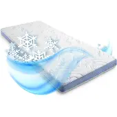 Sleezzze Kaltschaumtopper CloudComfort Cool 160 x 200 cm H2/H3, Höhe 7 cm, Härtegrad H2/H3, 7-Zonen Topper mit Sommer- und Winterseite