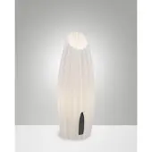 FABAS LUCE Nadine Tischleuchte aus Metall & pflanzenbasiertem Kunststoff, weißes Licht, 10W, G9, Touch, IP20, Höhe 30cm, modernes nachhaltiges Design