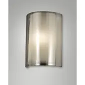 FABAS LUCE Maribel Fumé Wandleuchte, Gestell aus Metall, Glas und Methacrylat, E27-Fassung (40 W), Schutzart IP20, 23 x 11,5 x 32,5 cm - Maribel Illuminazione