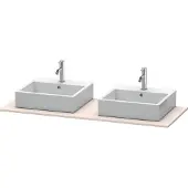 Duravit Konsole XSquare 140x55cm, T matt, m 2 Auss, Beck. beids.