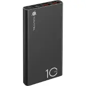 Navitel PWR10 AL BLACK, 10000 mAh, Power Delivery, Quick Charge 3.0, 22,5 W, Schwarz