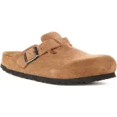 Birkenstock Boston Bs aus braunem Wildleder | Schmale Passform – Größe 5 (UK) – 38 (EU) – 7/7,5 (US) / Braun