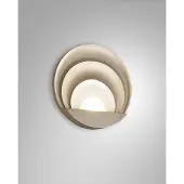 FABAS LUCE Sunrise LED-Wandleuchte, integriert, 29 W, 3240 lm, 3000 K, Mattgold - Gehäuse aus Aluminium-Druckguss, Schutzart IP20, modernes und elegantes Design