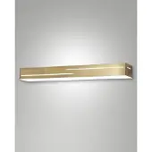 FABAS LUCE Banny LED-Wandleuchte, 24 W, 2260 lm, 3000 K, Messing satiniert - Modernes Design aus Metall und Methacrylat für die Innenbeleuchtung