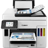 Canon MAXIFY GX7050 MegaTank Farb-Tintenstrahl-Multifunktionssystem mit WLAN und nachfüllbaren Tintentanks, Tintenstrahl, Farbdruck, 600 x 1200 DPI, A4, Direktdruck, Schwarz, Weiß