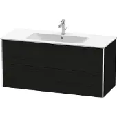 Duravit XSquare Waschtischunterbau wandhängend, 2 Schubkästen, 1210x560x478mm, XS417401616, Farbe: Eiche Schwarz Dekor