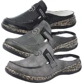 Rieker Damen Pantolette schwarz, Damen:38 EU