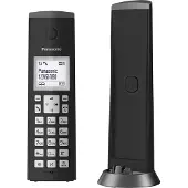 Panasonic KX-TGK220, DECT-Telefon, Kabelloses Mobilteil, Freisprecheinrichtung, 120 Eintragungen, Anrufer-Identifikation, Schwarz