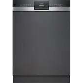 Siemens iQ300 SN53HS10UE, Halb integriert, Standardgröße (60 cm), Schwarz, Edelstahl, Schwarz, Tasten, höher