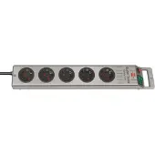 Brennenstuhl Super-Solid Line Steckdosenleiste 5-fach silber