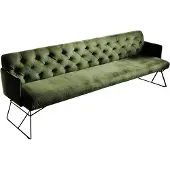 KAWOLA Esszimmerbank CHARME Velvet oliv 186cm