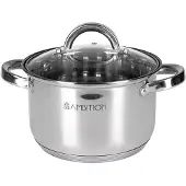 Ambition Topf mit Deckel aus Edelstahl 2,5 l Berry