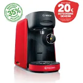Bosch TAS163E, Pad-Kaffeemaschine, 0,7 l, Kaffeekapsel, 1400 W, Schwarz, Rot