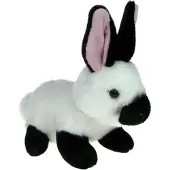 Dubi Plusz Królik dekoracyjny biao-czarny 19 cm
