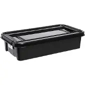 PLAST TEAM Vertriebs GmbH plast team PROBOX RECYCLE Bettroller 31 Liter Box und Deckel schwarz