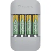 Varta Eco Charger Pro, Nickel-Metallhydrid (NiMH), Kurzschluß, AA, AAA, 4 Stück(e), Akkus/Batterien enthalten