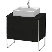 Duravit Waschtischunterschrank XSquare 80x54,8cm, Ei sw, f Kons, 2 Ausz., steh.