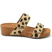 Lazamani Ellie Damen Leder-Pantoletten Beige Größe 41