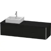 Duravit Waschtischunterschrank XSquare 160x54,8x40cm, 4 La, wd, Beck. li, Ei sw