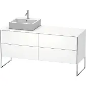 Duravit Waschtischunterschrank XSquare 160x54,8x77,8cm, 4 AZ, st, B li, we matt