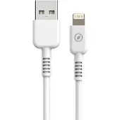 Muvit MCUSC0001, 1,2 m, Lightning, USB A, Männlich, Männlich, Weiß