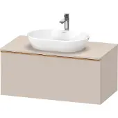Duravit D-Neo Konsolenwaschtischunterbau wandhängend, 1000x459x550mm, 1 Auszug, mit Griff Bronze gebürstet, DE4948004910000
