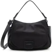 L.credi Schultertasche Umhängetasche Sadma Flapbag Schwarz