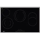 NEFF TBD 1836 N, Schwarz, Edelstahl, Integriert, Keramik, Glaskeramik, 4 Zone(n), 4 Zone(n)
