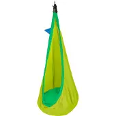 LA SIESTA Joki, Hängemattenschaukel, Ohne Standfuß, Drinnen, Grün, Gelb, Polyester, 80 kg