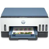 HP Smart Tank 7006 Wireless All-in-One Farbe Drucker, Beidseitiger Druck; Kopierer, Scanner, Thermal Inkjet, Farbdruck, 4800 x 1200 DPI, A4, Direktdruck, Blau, Weiß