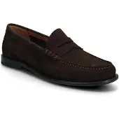BOSS Mokassins aus Veloursleder mit Pennyloafer-Detail und geprägtem Logo Grösse 46