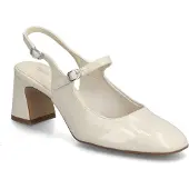 Tamaris Damen Karree Pumps mit Blockabsatz Vegan Riemchen 1-29601-46, Größe:37 EU, Farbe:Beige