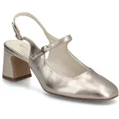 Tamaris Damen Karree Pumps mit Blockabsatz Vegan Riemchen 1-29601-46, Größe:39 EU, Farbe:Gold