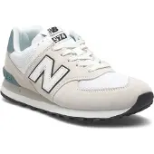 New Balance 574 Herren sportlicher Schnürer in Weiß, Größe 10.5