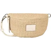 Tom Tailor Bauchtasche "Rosie Raffia" klare Formen und überlange Quastenanhänger im Streifendesign