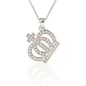 Orphelia Damen-Kette aus 925er Sterlingsilber mit Anhänger – Silber ZH-4358